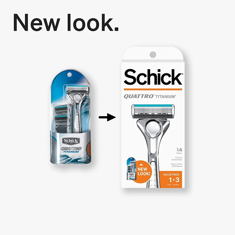 Schick Quattro Titanium Razor — Schick Quattro, Quattro Razor, Titanium …